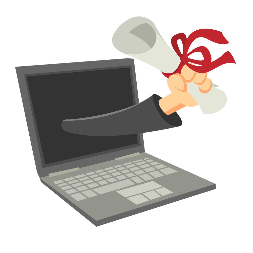 An online degree. There are lot of ways to take economics classes at home.